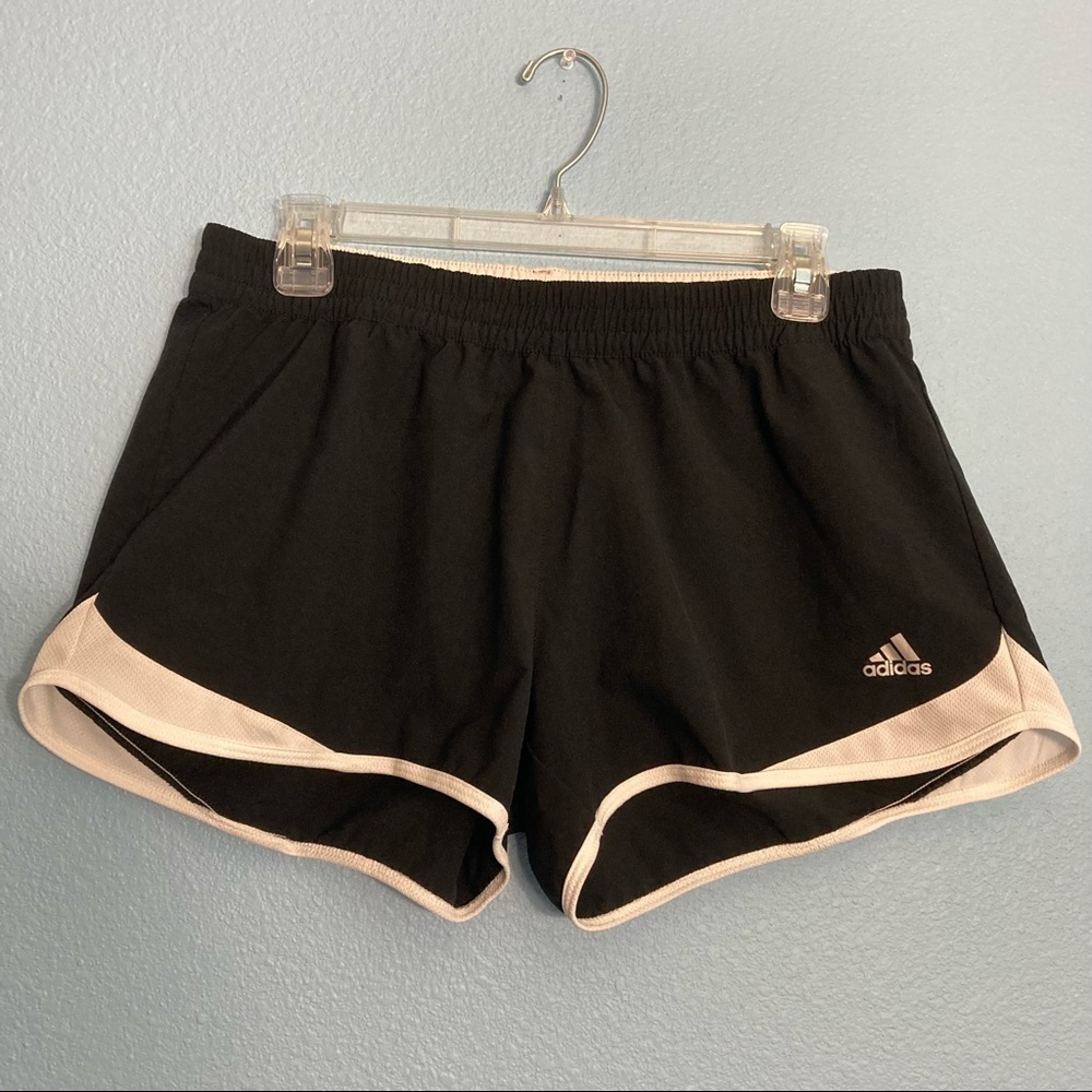 Adidas Womens Running Shorts - No Lining - Medium - Black/white